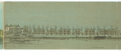 135006 Gezicht op een gedeelte van het Begijnebolwerk (links) en de Van Asch van Wijckskade te Utrecht.01-01-1859-31-12-1859